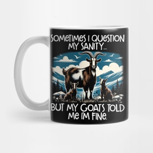 Urban Goat Galore Tee Triumph for Farm Animal Admirers Mug